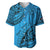 Fiji Rugby Baseball Jersey Kaiviti Fijian Tribal World Cup Blue No1 LT9 Blue - Polynesian Pride