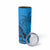 Blue Fiji Rugby Skinny Tumbler Kaiviti Fijian Tribal World Cup