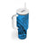 Blue Fiji Rugby Tumbler With Handle Kaiviti Fijian Tribal World Cup