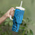 Blue Fiji Rugby Tumbler With Handle Kaiviti Fijian Tribal World Cup