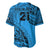 Custom Fiji Rugby Baseball Jersey Kaiviti Fijian Tribal World Cup Blue No1 LT9 - Polynesian Pride