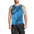 Custom Fiji Rugby Men Tank Top Kaiviti Fijian Tribal World Cup Blue No1 LT9 - Polynesian Pride