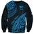 Fiji Rugby Sweatshirt Kaiviti Fijian Tribal World Cup Blue No2 LT9 Unisex Blue - Polynesian Pride