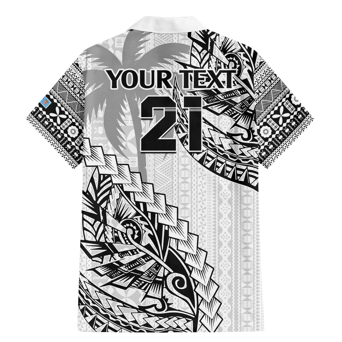 Custom Fiji Rugby Family Matching Mermaid Dress and Hawaiian Shirt Kaiviti Fijian Tribal World Cup White LT9 - Polynesian Pride