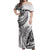 Custom Fiji Rugby Off Shoulder Maxi Dress Kaiviti Fijian Tribal World Cup White LT9 Women White - Polynesian Pride