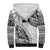 Custom Fiji Rugby Sherpa Hoodie Kaiviti Fijian Tribal World Cup White LT9 - Polynesian Pride