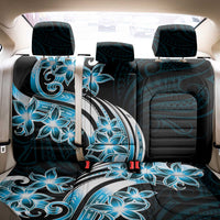 Plumeria Tribal Tattoo Back Car Seat Cover Blue Polynesian Pattern LT9 - Polynesian Pride