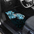 Plumeria Tribal Tattoo Car Mats Blue Polynesian Pattern