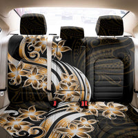 Plumeria Tribal Tattoo Back Car Seat Cover Gold Polynesian Pattern LT9 - Polynesian Pride