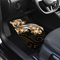 Plumeria Tribal Tattoo Car Mats Gold Polynesian Pattern LT9 - Polynesian Pride