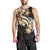 Plumeria Tribal Tattoo Men Tank Top Gold Polynesian Pattern