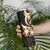 Plumeria Tribal Tattoo Skinny Tumbler Gold Polynesian Pattern