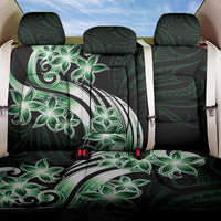Plumeria Tribal Tattoo Back Car Seat Cover Green Polynesian Pattern LT9 One Size Green - Polynesian Pride