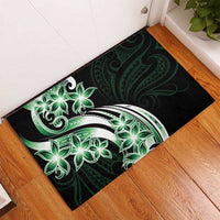 Plumeria Tribal Tattoo Rubber Doormat Green Polynesian Pattern LT9 - Polynesian Pride