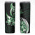 Plumeria Tribal Tattoo Skinny Tumbler Green Polynesian Pattern