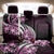 Plumeria Tribal Tattoo Back Car Seat Cover Pink Polynesian Pattern