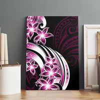 Plumeria Tribal Tattoo Canvas Wall Art Pink Polynesian Pattern LT9 - Polynesian Pride