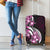 Plumeria Tribal Tattoo Luggage Cover Pink Polynesian Pattern