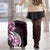 Plumeria Tribal Tattoo Luggage Cover Pink Polynesian Pattern