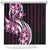 Plumeria Tribal Tattoo Shower Curtain Pink Polynesian Pattern