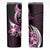 Plumeria Tribal Tattoo Skinny Tumbler Pink Polynesian Pattern