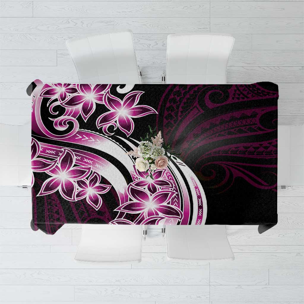 Plumeria Tribal Tattoo Tablecloth Pink Polynesian Pattern LT9 Pink - Polynesian Pride