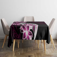 Plumeria Tribal Tattoo Tablecloth Pink Polynesian Pattern LT9 - Polynesian Pride