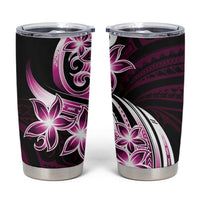 Plumeria Tribal Tattoo Tumbler Cup Pink Polynesian Pattern LT9 Pink - Polynesian Pride