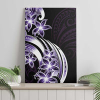 Plumeria Tribal Tattoo Canvas Wall Art Purple Polynesian Pattern LT9 - Polynesian Pride