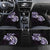 Plumeria Tribal Tattoo Car Mats Purple Polynesian Pattern