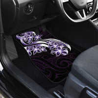 Plumeria Tribal Tattoo Car Mats Purple Polynesian Pattern LT9 - Polynesian Pride