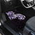 Plumeria Tribal Tattoo Car Mats Purple Polynesian Pattern