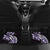 Plumeria Tribal Tattoo Car Mats Purple Polynesian Pattern