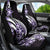 Plumeria Tribal Tattoo Car Seat Cover Purple Polynesian Pattern