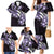 Plumeria Tribal Tattoo Family Matching Mermaid Dress and Hawaiian Shirt Purple Polynesian Pattern