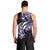 Plumeria Tribal Tattoo Men Tank Top Purple Polynesian Pattern