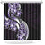 Plumeria Tribal Tattoo Shower Curtain Purple Polynesian Pattern