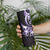 Plumeria Tribal Tattoo Skinny Tumbler Purple Polynesian Pattern