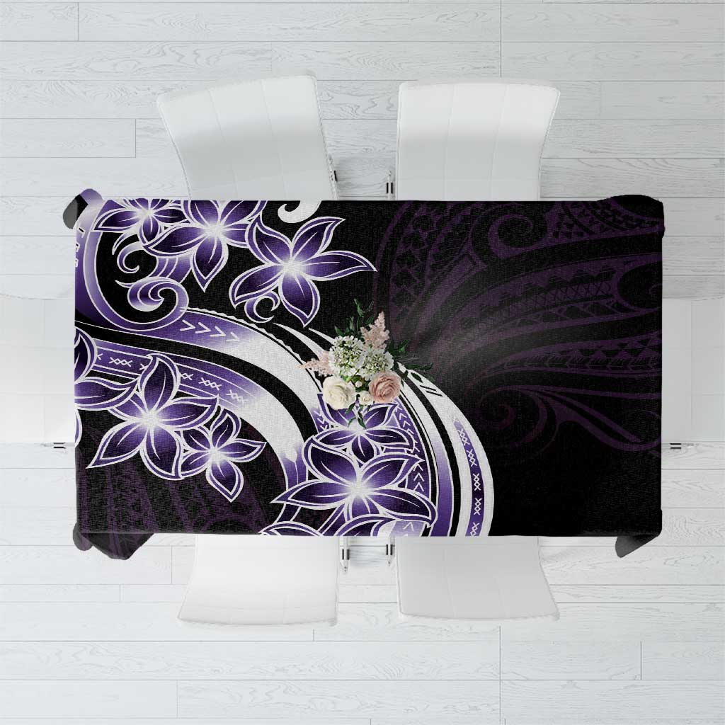 Plumeria Tribal Tattoo Tablecloth Purple Polynesian Pattern LT9 Purple - Polynesian Pride