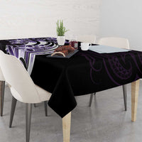 Plumeria Tribal Tattoo Tablecloth Purple Polynesian Pattern LT9 - Polynesian Pride