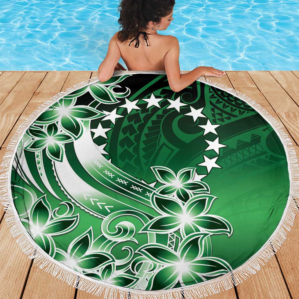 Cook Islands Tattoo Beach Blanket Plumeria Polynesian Pattern LT9 - Polynesian Pride
