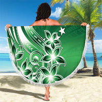 Cook Islands Tattoo Beach Blanket Plumeria Polynesian Pattern LT9 - Polynesian Pride