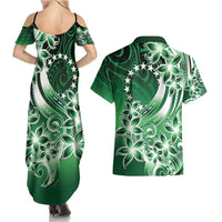 Cook Islands Tattoo Couples Matching Summer Maxi Dress and Hawaiian Shirt Plumeria Polynesian Pattern LT9 - Polynesian Pride