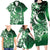 Cook Islands Tattoo Family Matching Long Sleeve Bodycon Dress and Hawaiian Shirt Plumeria Polynesian Pattern