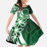 Cook Islands Tattoo Family Matching Mermaid Dress and Hawaiian Shirt Plumeria Polynesian Pattern