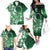 Cook Islands Tattoo Family Matching Off The Shoulder Long Sleeve Dress and Hawaiian Shirt Plumeria Polynesian Pattern