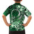 Cook Islands Tattoo Family Matching Off Shoulder Short Dress and Hawaiian Shirt Plumeria Polynesian Pattern