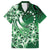 Cook Islands Tattoo Family Matching Off Shoulder Short Dress and Hawaiian Shirt Plumeria Polynesian Pattern