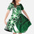 Cook Islands Tattoo Family Matching Short Sleeve Bodycon Dress and Hawaiian Shirt Plumeria Polynesian Pattern