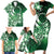 Cook Islands Tattoo Family Matching Short Sleeve Bodycon Dress and Hawaiian Shirt Plumeria Polynesian Pattern